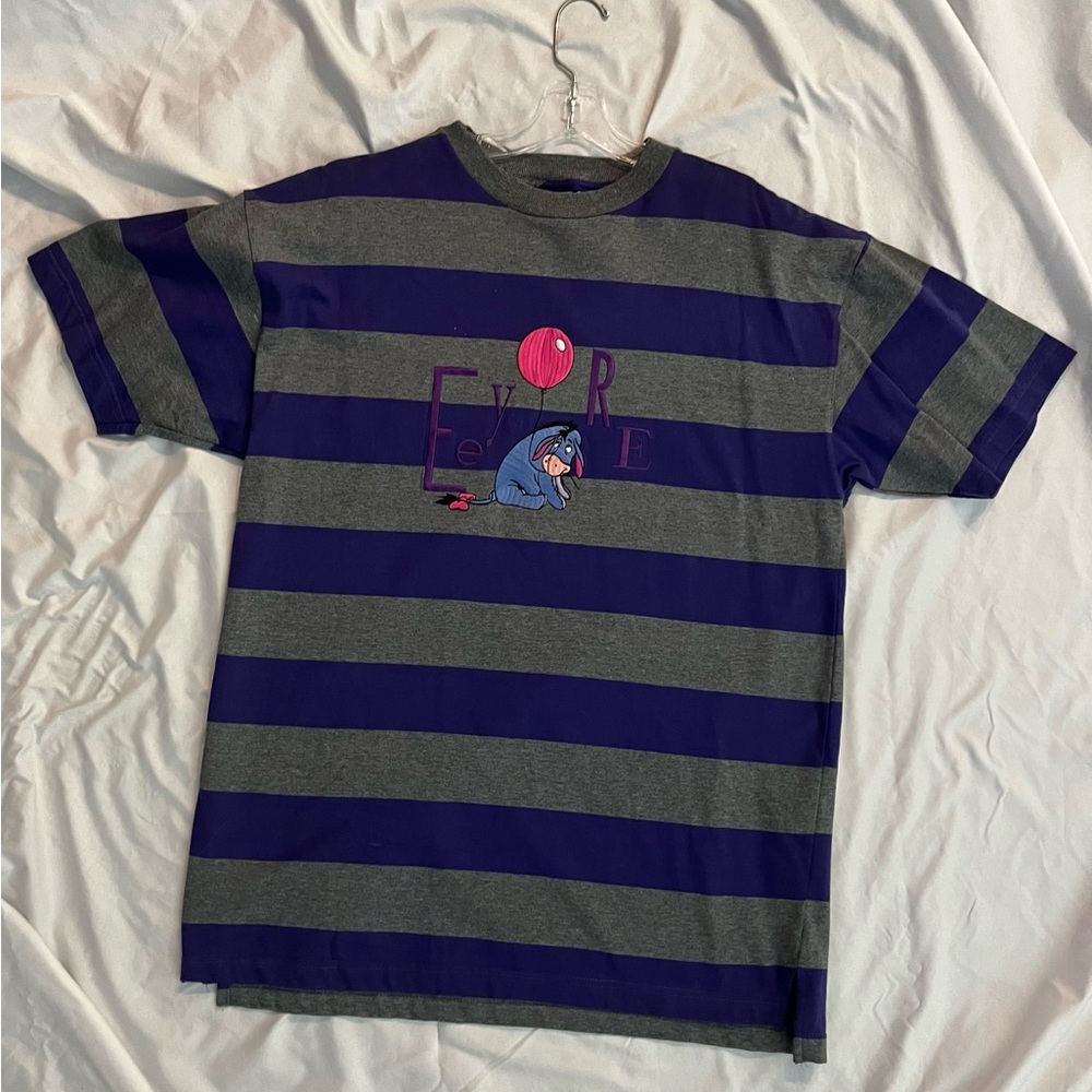 Vintage Disney Winnie the Pooh embroidered striped shirt size M